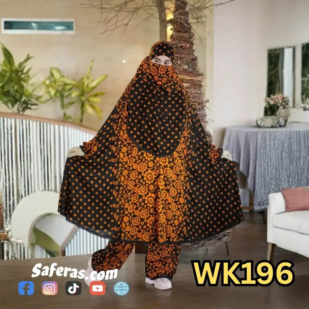 Premium Khimar And Palazzo Set WK196