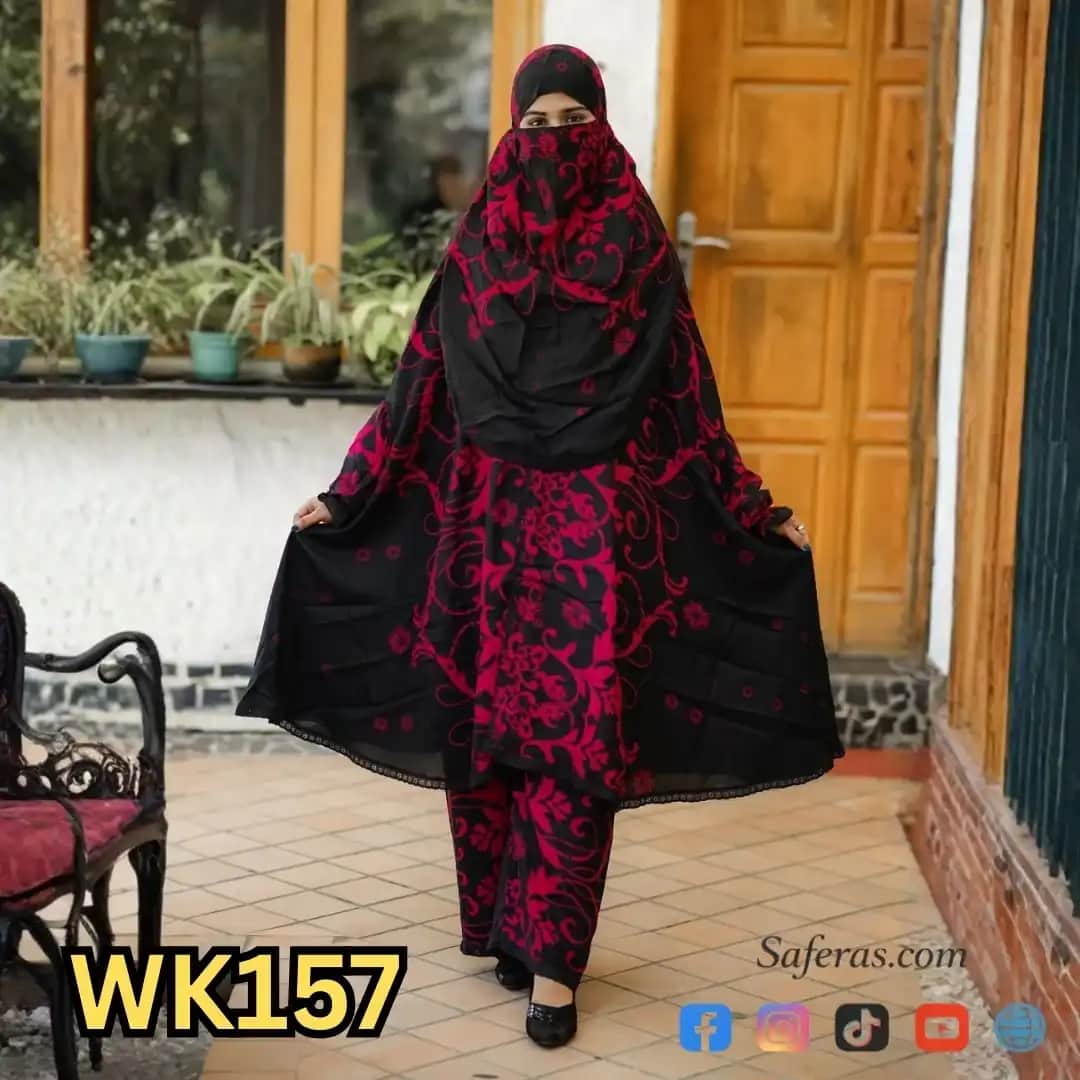 Premium Khimar And Palazzo Set WK157