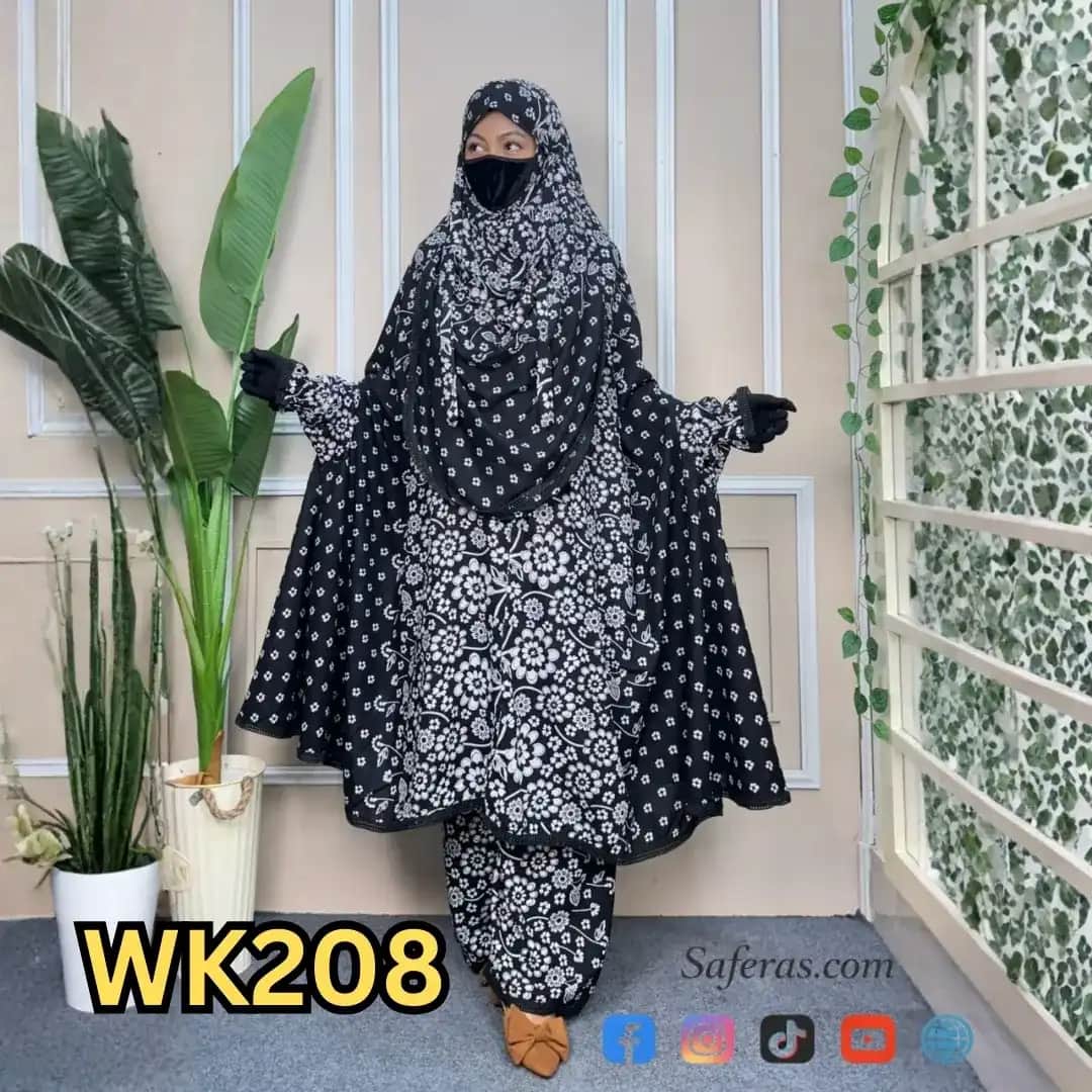 Premium Khimar And Palazzo Set WK208