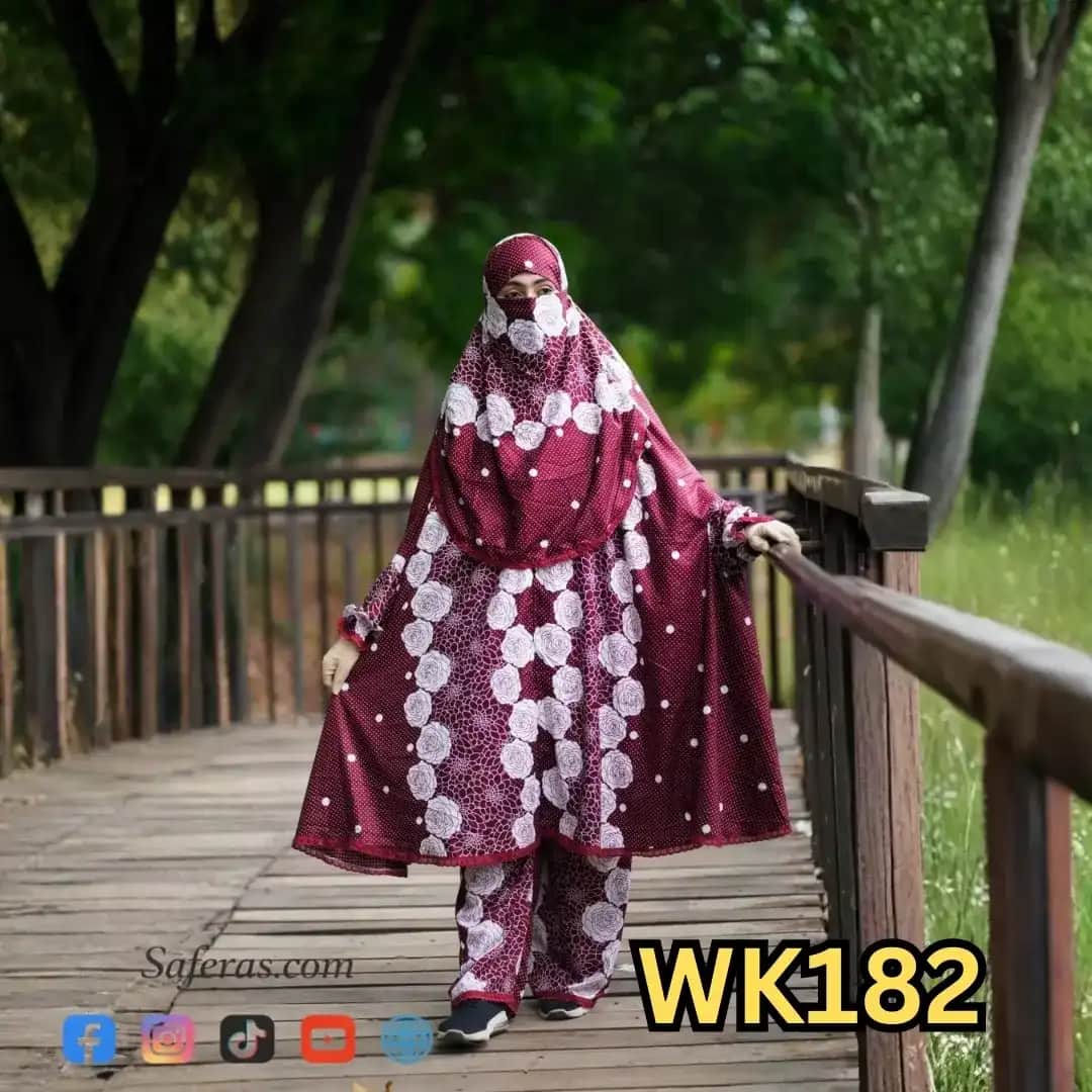 Premium Khimar And Palazzo Set WK182