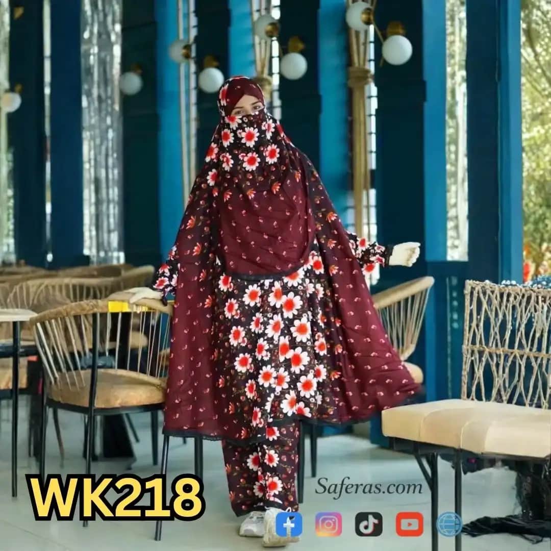 Premium Khimar And Palazzo Set WK218