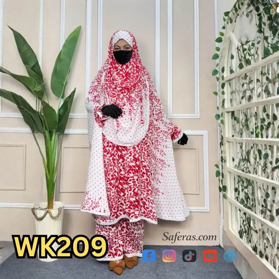 Premium Khimar And Palazzo Set WK209
