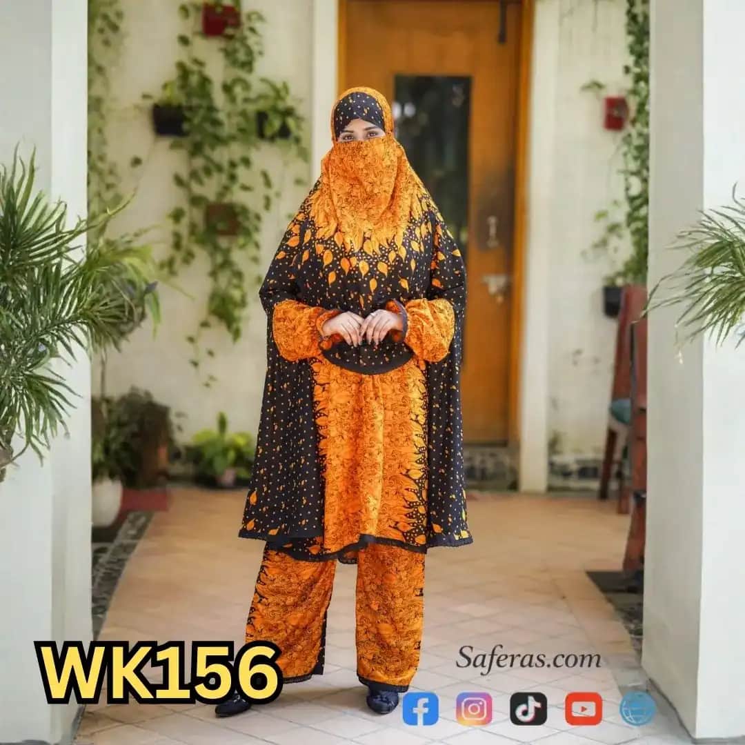 Premium Khimar And Palazzo Set WK156
