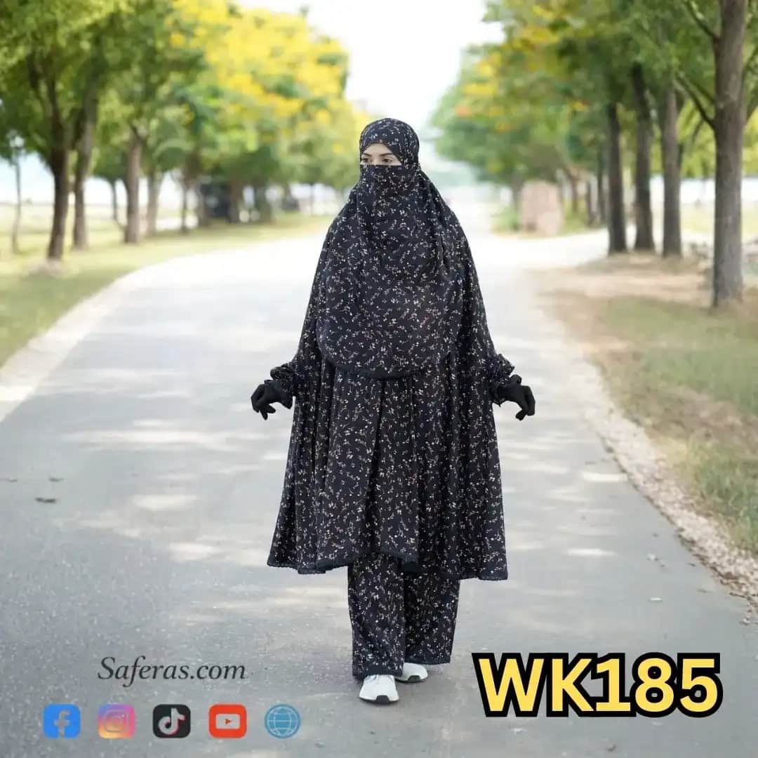 Premium Khimar And Palazzo Set WK185