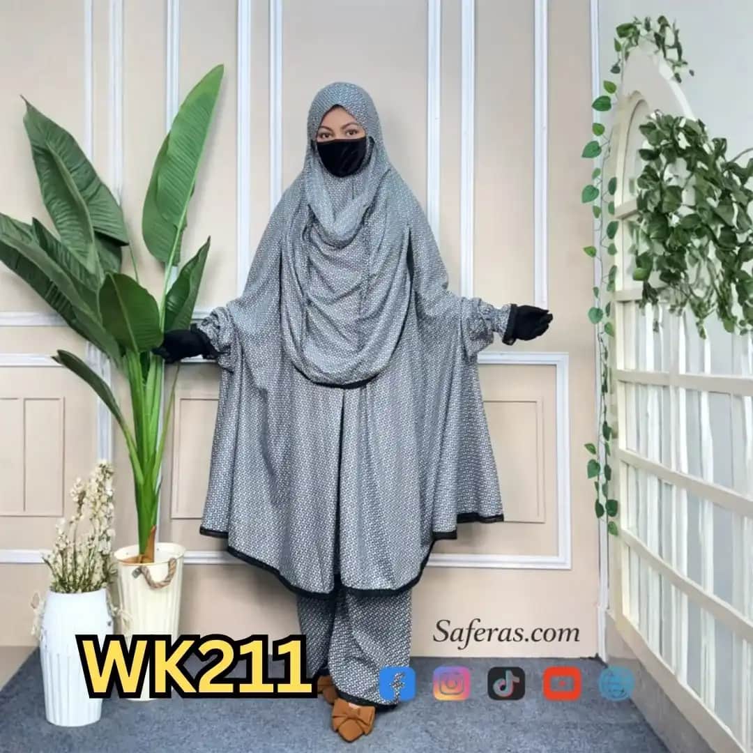 Premium Khimar And Palazzo Set WK211