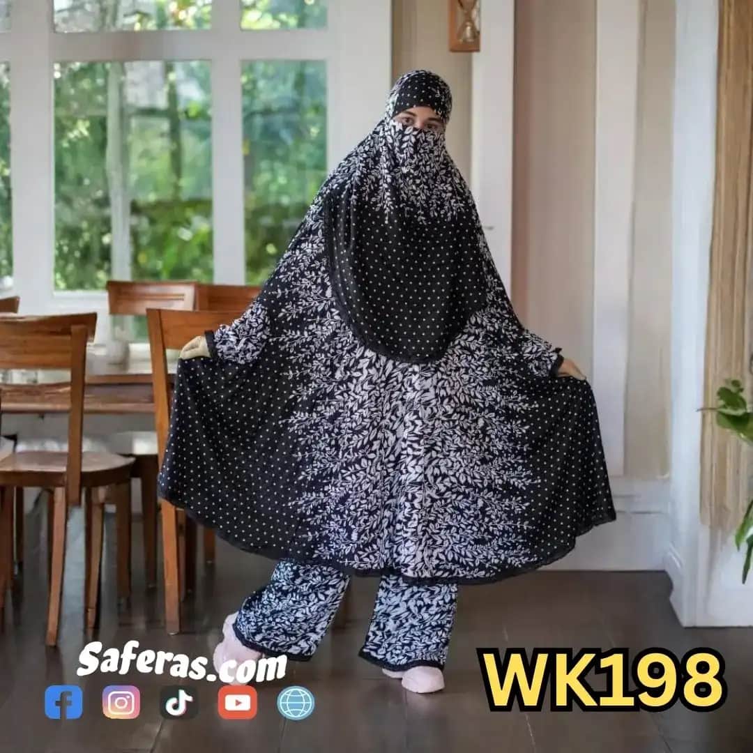 Premium Khimar And Palazzo Set WK198