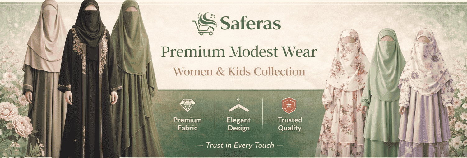 Saferas premium modest wear — women and kids collection