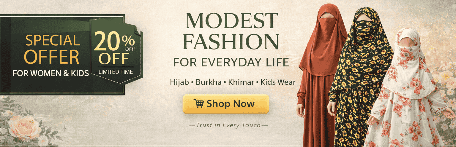 Special offer 20% off for women and kids — modest fashion for everyday life