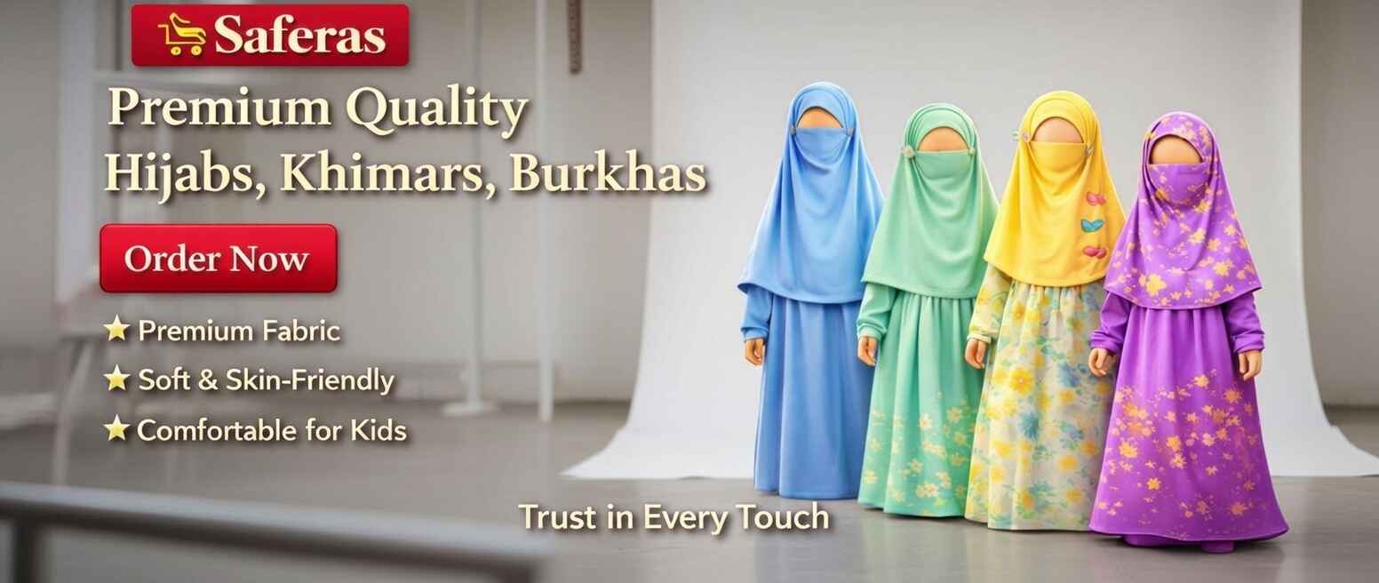 Premium quality hijabs, khimars and burkhas for kids